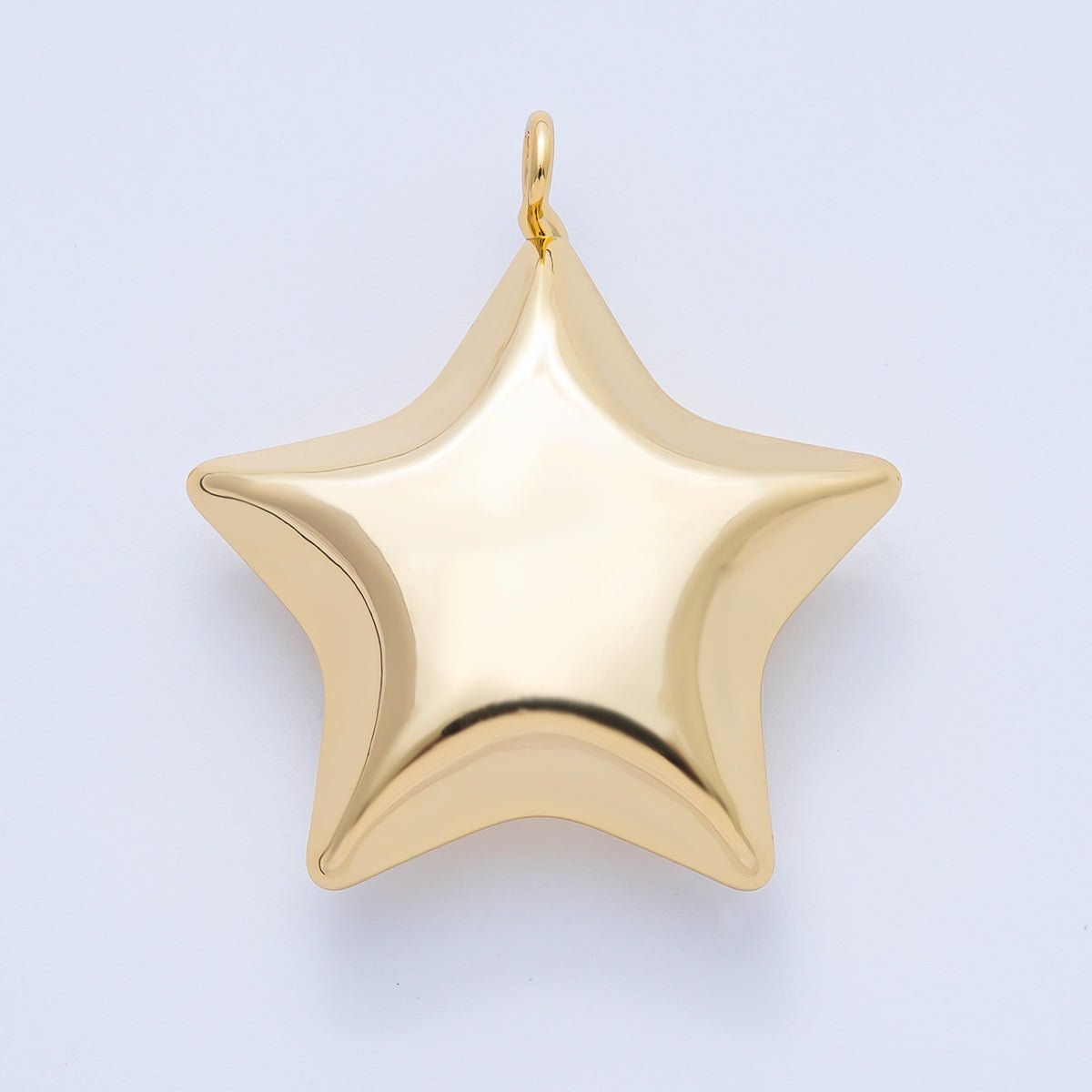 18K Gold Filled 35mm Curvy Twinkle Star Charm | AF1431