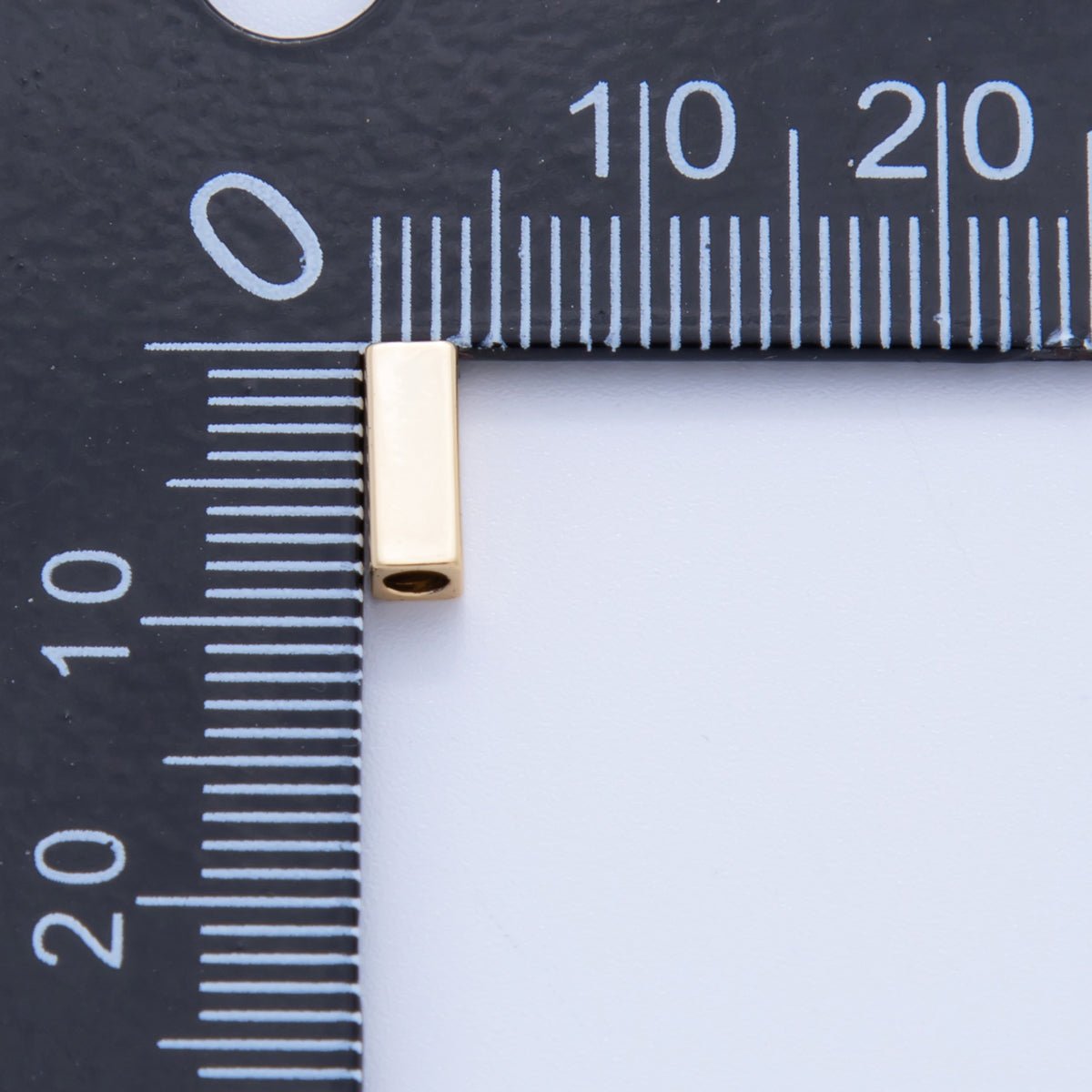 18K Gold Filled 3mm Thin Rectangular Bead Spacer Set by 10 Pieces | B792