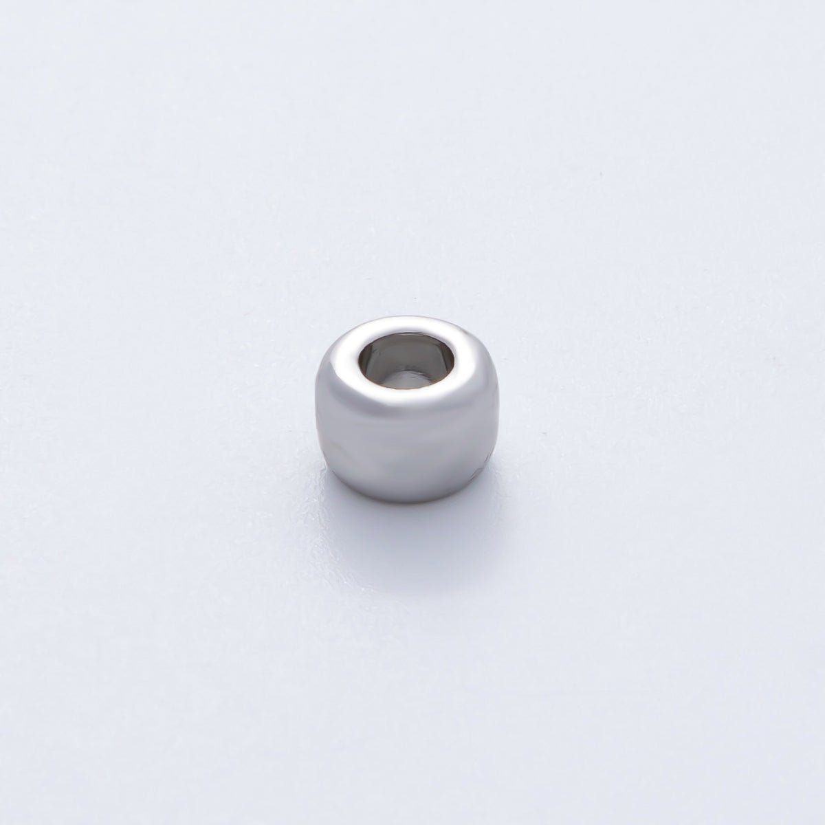 18K Gold Filled 7mm Minimalist Rondelle Spacer Bead in Gold &amp; Silver | B-00536