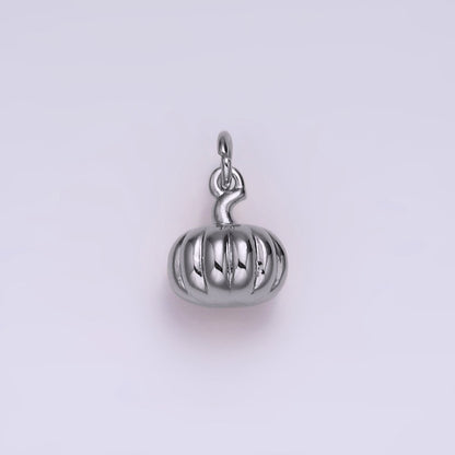 18K Gold Filled 9mm Pumpkin Fruit Puffed Add-On Charm | N-1760 W-481