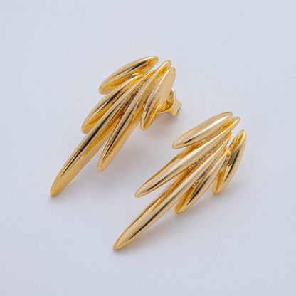18K Gold Filled Angel Wings Stud Earrings | AI-408