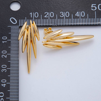 18K Gold Filled Angel Wings Stud Earrings | AI-408