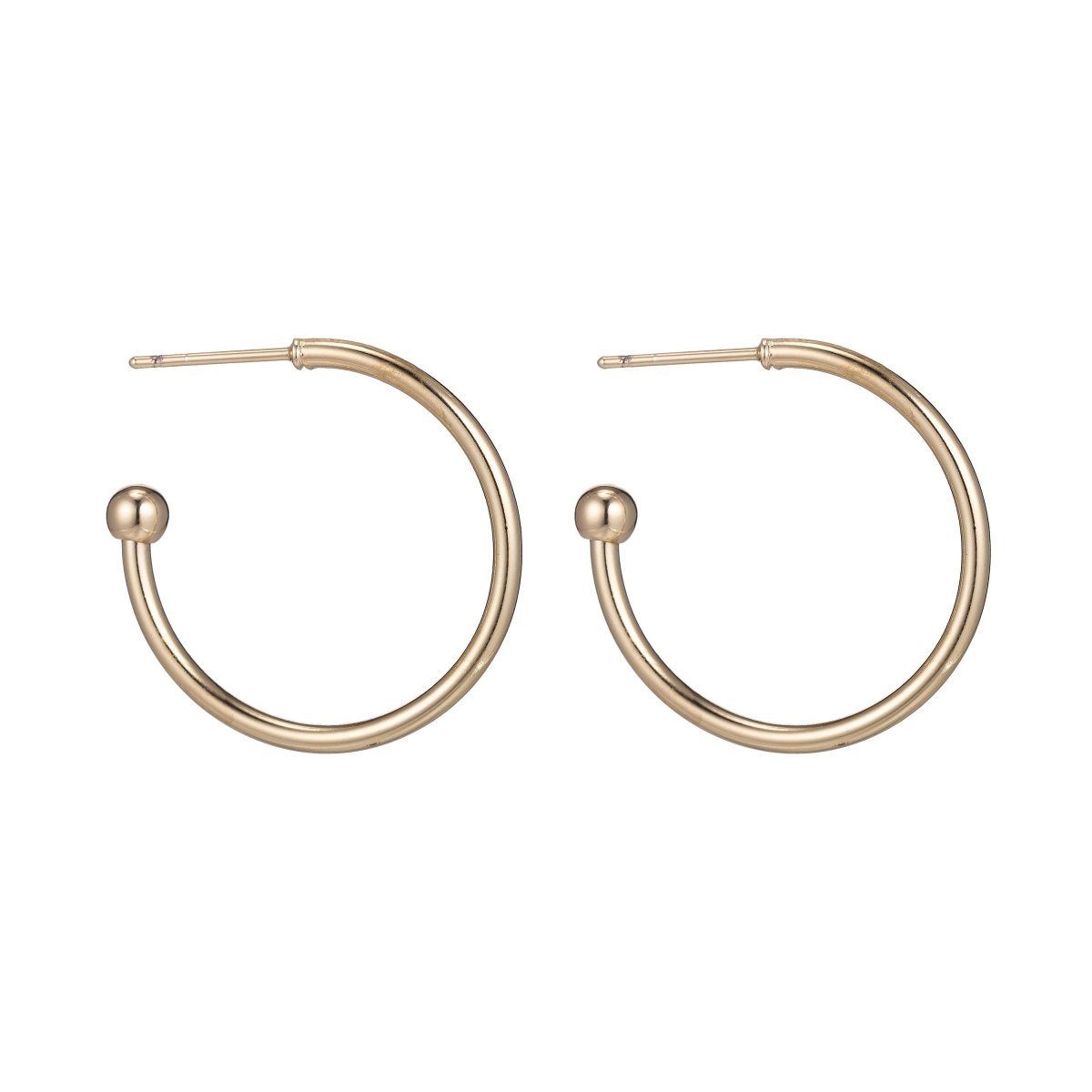 14k Gold Filled C shape Hoop Earring | K-022 AE-761