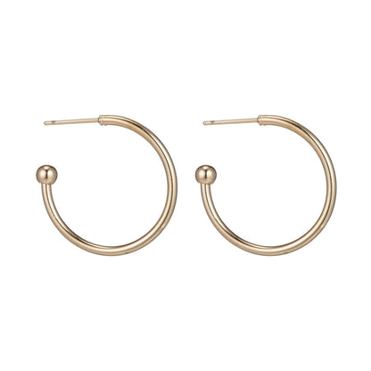 14k Gold Filled C shape Hoop Earring | K-022 AE-761