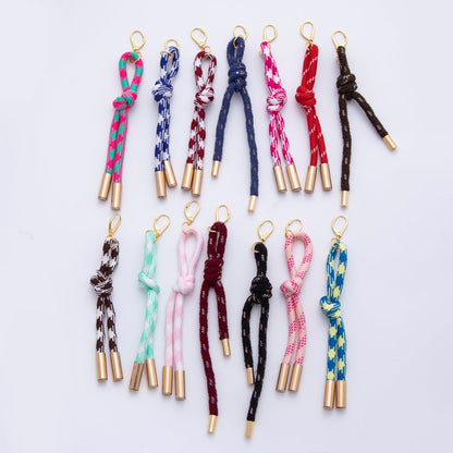 18K Gold Filled Colorful Summer Knot Cord Earring Drop | AJ-158 - AJ-167