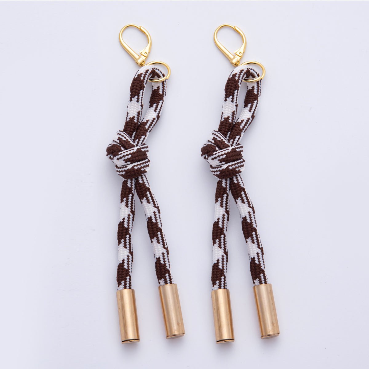 18K Gold Filled Colorful Summer Knot Cord Earring Drop | AJ-158 - AJ-167