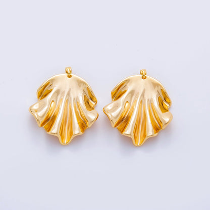 18K Gold Filled Flow Molten Foil Geometric Pendant | AH700