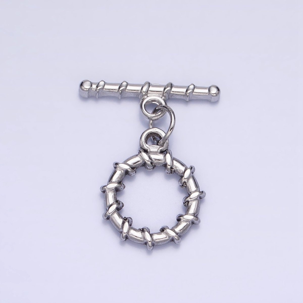 18K Gold Filled Geometric Tie Toggle Clasps in Gold &amp; Silver | Z-299 Z-300