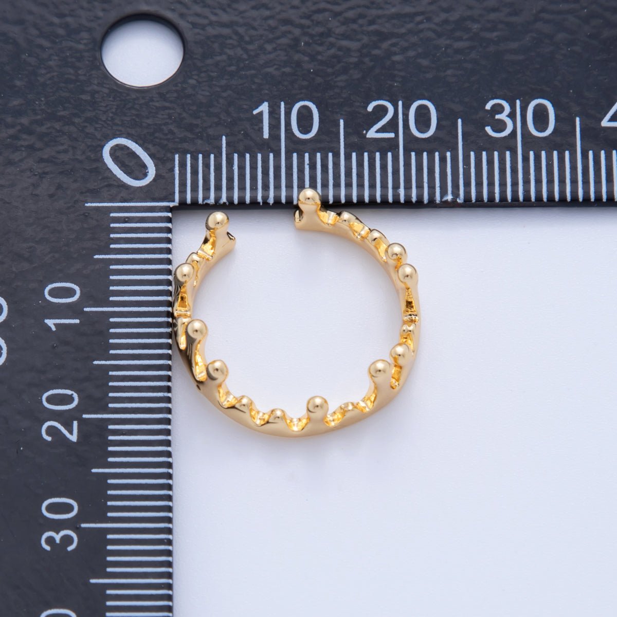 18K Gold Filled Minimalist Molten Drip Ring | O1734