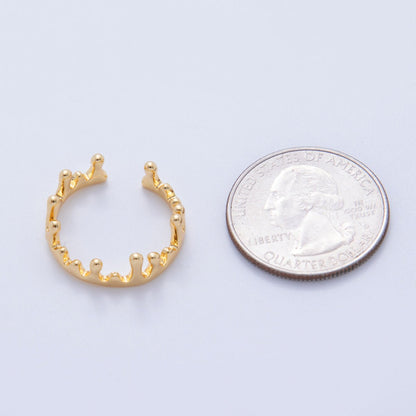 18K Gold Filled Minimalist Molten Drip Ring | O1734
