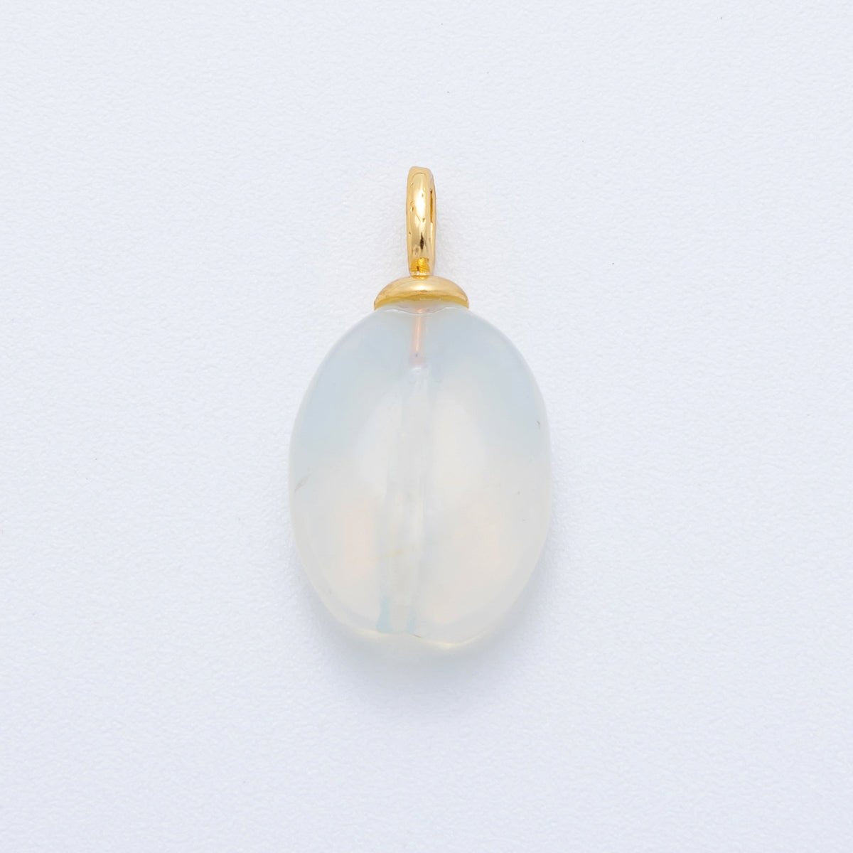 18K Gold Filled 20mm Multifaceted Gemstone Oval Drop Pendant | AF797 -AF800