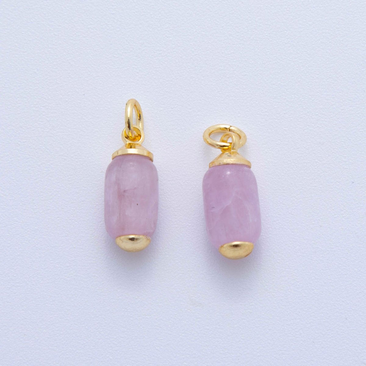 18K  Gold Filled Oblong Gemstone Mini Charm | AF394 - AF402