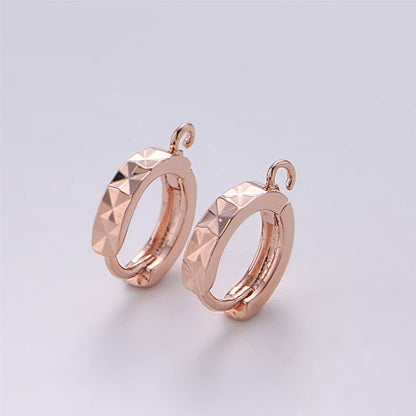 18k Gold Filled one touch w/ open link Lever back earring making, 12x15 mm, Nickel free Lead Free for Earring Charm Making Findings K-054 K-070 K-106