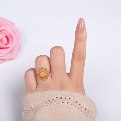 18K Gold Filled Open Celestial Bubble Ring | Rings-00273