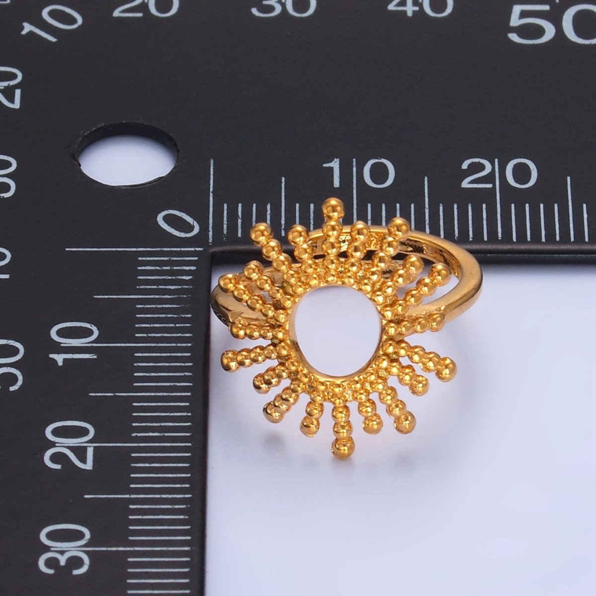 18K Gold Filled Open Celestial Bubble Ring | Rings-00273
