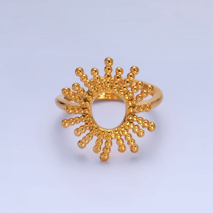 18K Gold Filled Open Celestial Bubble Ring | Rings-00273