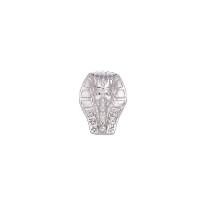 18K Gold Filled Pharaoh Head Egyptian King Cubic Zirconia Bracelet Bead Charm Micro Pave Bead Spacer CenterPiece beaded bracelet, B-163