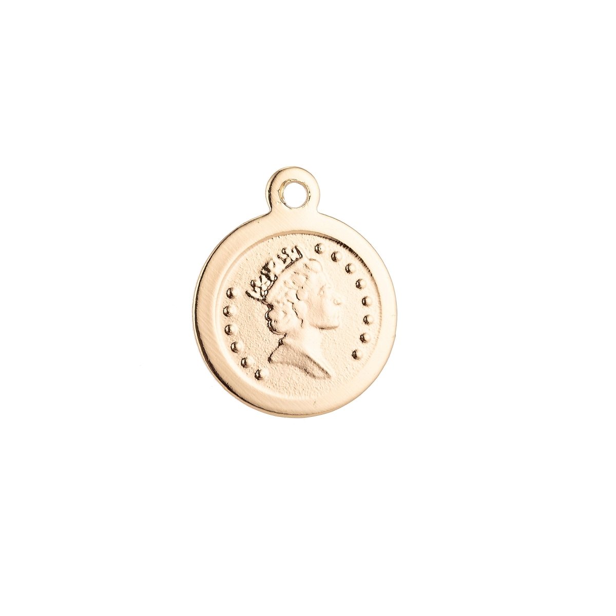 18K Gold Filled Royal Queen Elizabeth Charm Pendant C-022