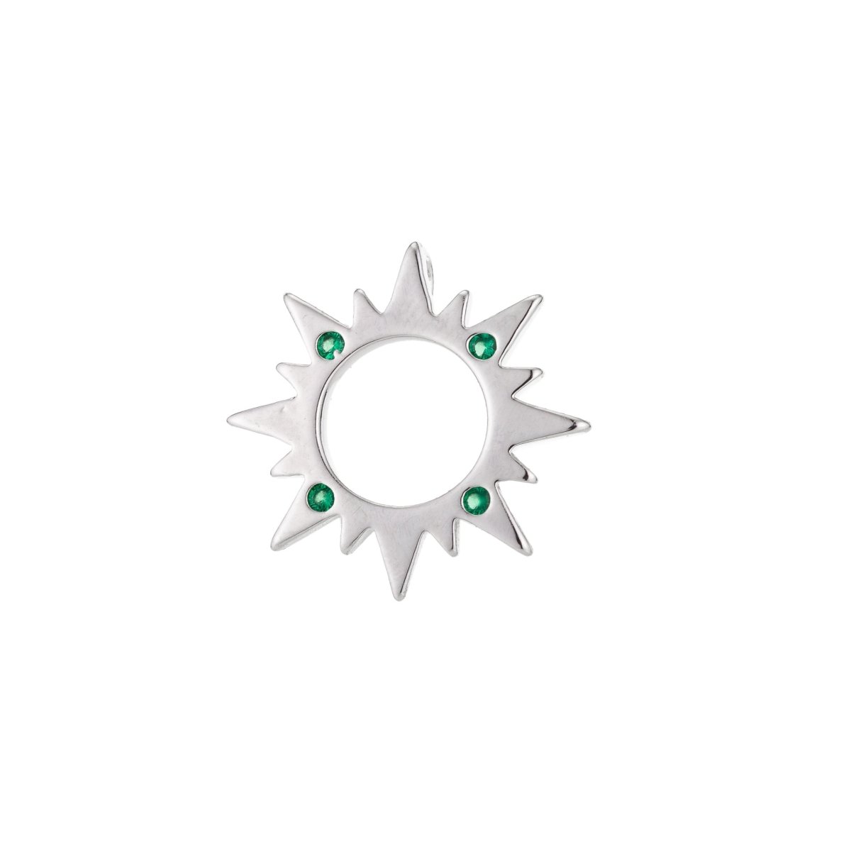 18k Gold Filled Sun Charm Pendant, Dainty Sun Burst Pendant SunBurst Necklace Earring Charm Pendant, K-057-K-059
