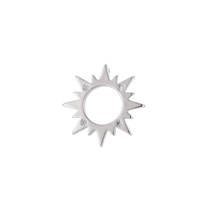 18k Gold Filled Sun Charm Pendant, Dainty Sun Burst Pendant SunBurst Necklace Earring Charm Pendant, K-057-K-059
