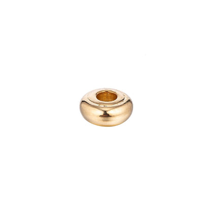 18K Gold Filled Tiny Small Donut Ring Shaped Spacer Bead Findings Connector | B-042