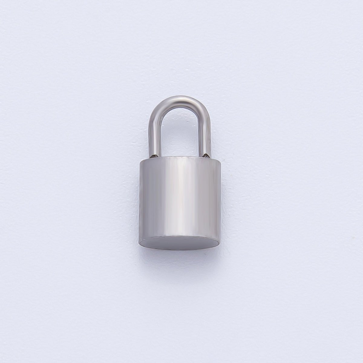 18K Gold Plated 11mm Minimalist Padlock Charm Link Finding in Gold &amp; Silver | Z1436
