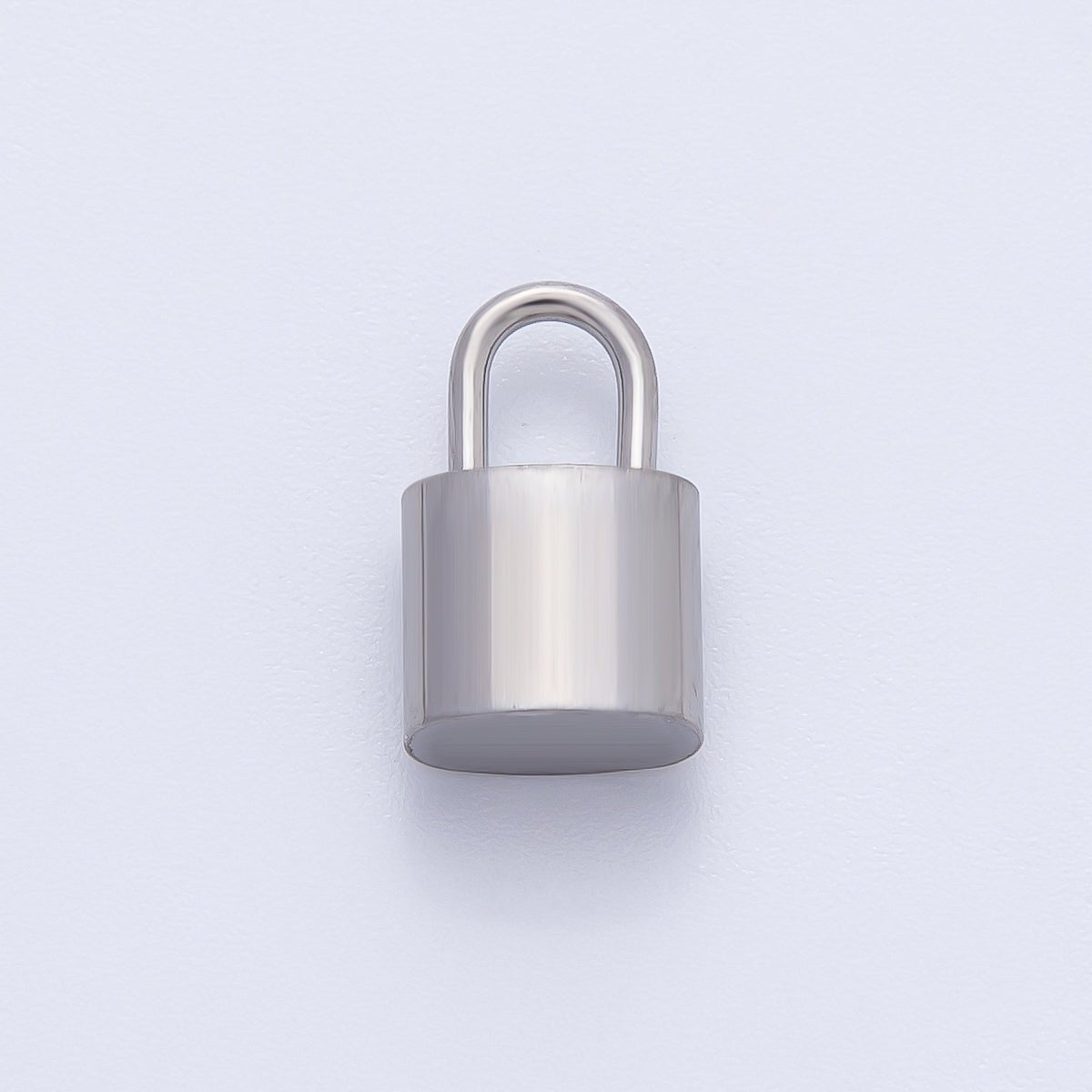 18K Gold Plated 13mm Minimalist Padlock Charm Link Finding in Gold &amp; Silver | Z1437