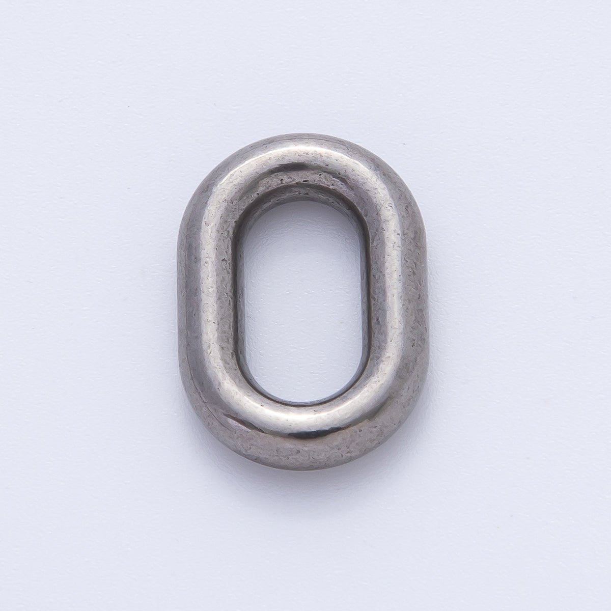 18K Gold Plated 20mm Minimalist Oval Oblong Charm Link Finding in Gold &amp; Silver | Z1430