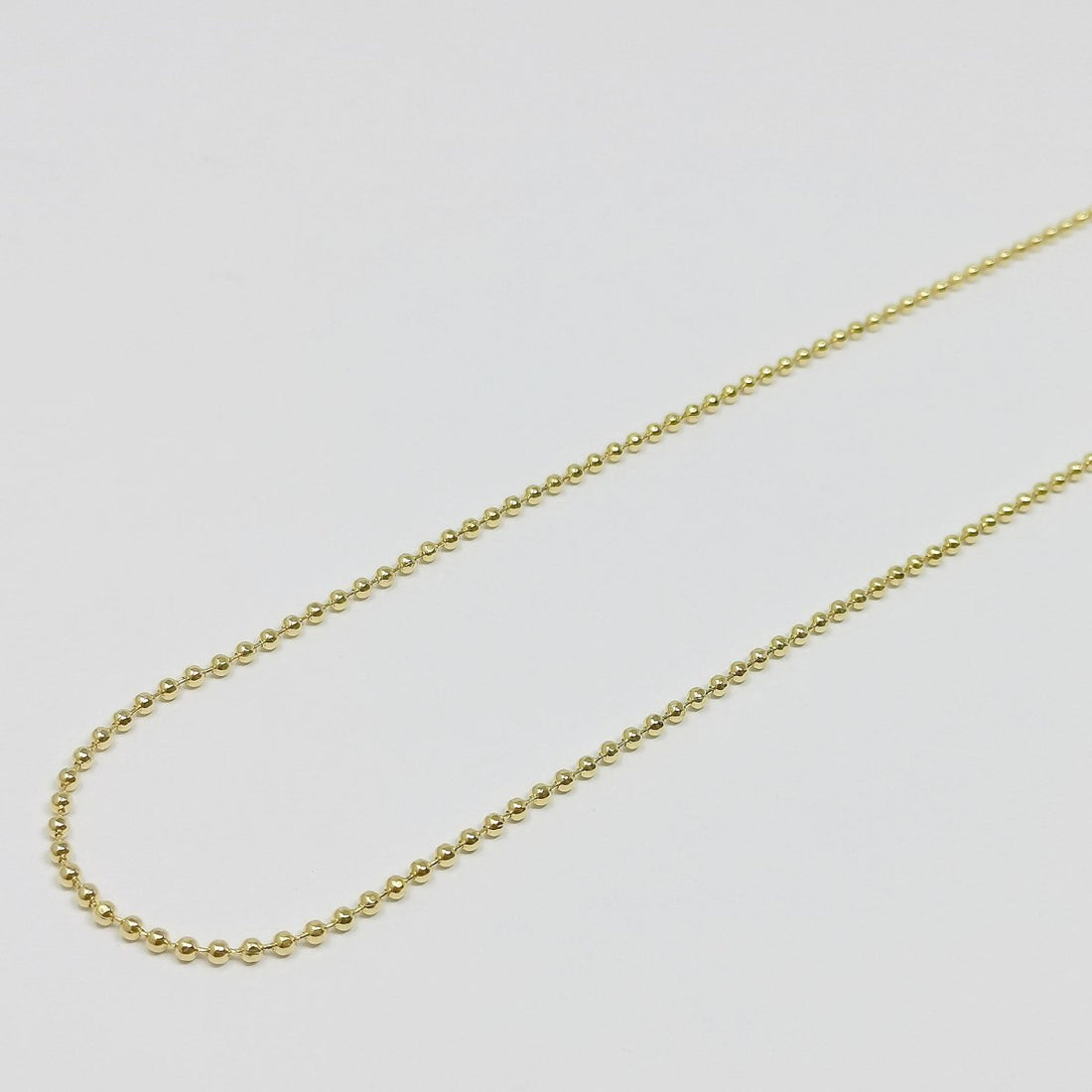 1.8mm Ball Beads, Gold Chain By Yard, Round Beads Chain For DIY Jewelry Making Craft, Necklace Bracelet Anklet Supply Component | ROLL-364 Clearance Pricing