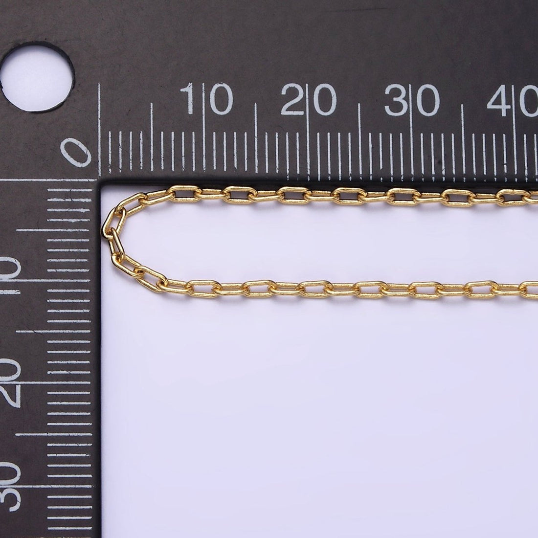 1.8mm Dainty Paperclip Cable 16 Inch Choker Chain Necklace | WA-1872 Clearance Pricing