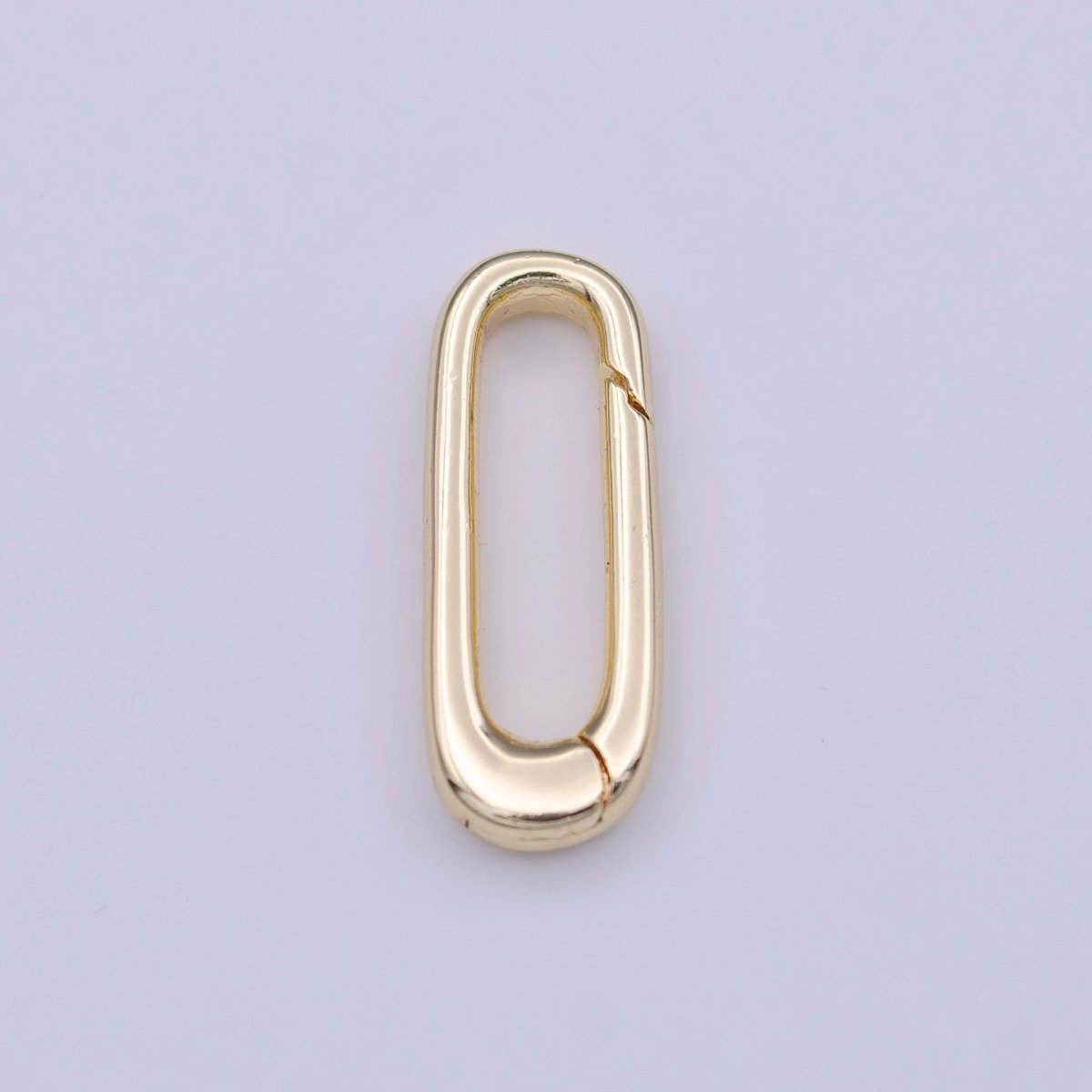 18mm Thin Oblong Oval Jewelry Supply in Gold &amp; Silver | K-242, K-280