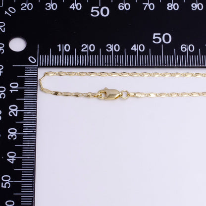 1.8mm Unique Mariner Tilt 18 Inch Layering Chain Necklace | WA-1901 Clearance Pricing