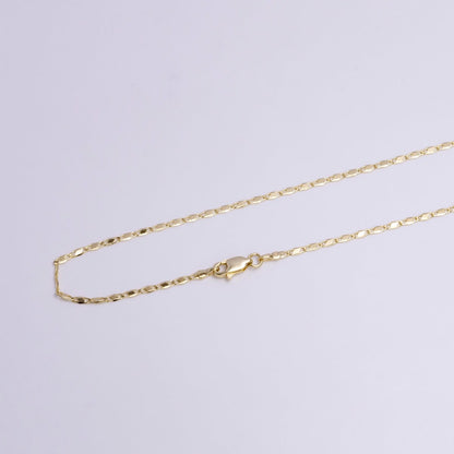 1.8mm Unique Mariner Tilt 18 Inch Layering Chain Necklace | WA-1901 Clearance Pricing