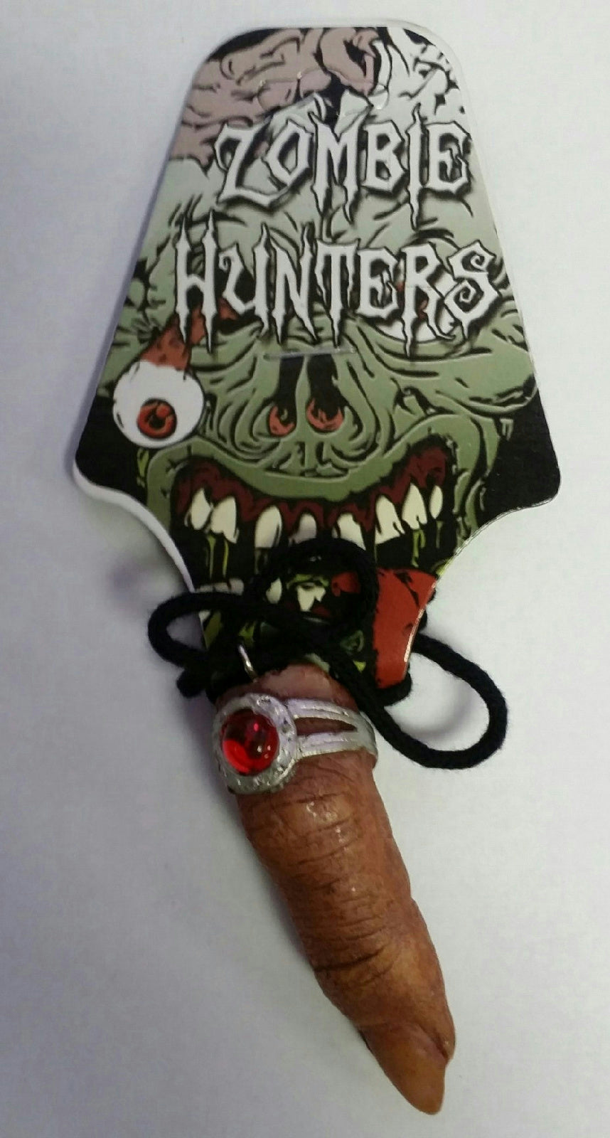 Zombie Vampire Cut Off Finger Necklace Costume Accessory