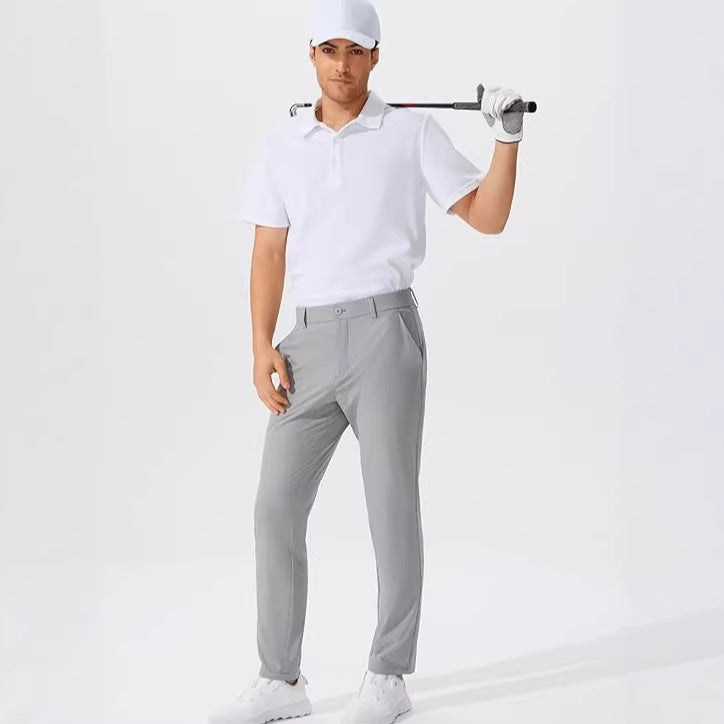 Stretch Solid Color Golf Men&