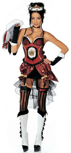 Womens 8 Piece Queen of Heartbreaks Heartbroken Adult Costume Size S/M