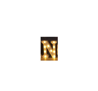 Luminous LED Letter Number Night Light English Alphabet Number Battery Lamp Romantic Wedding Christmas Party Decoration