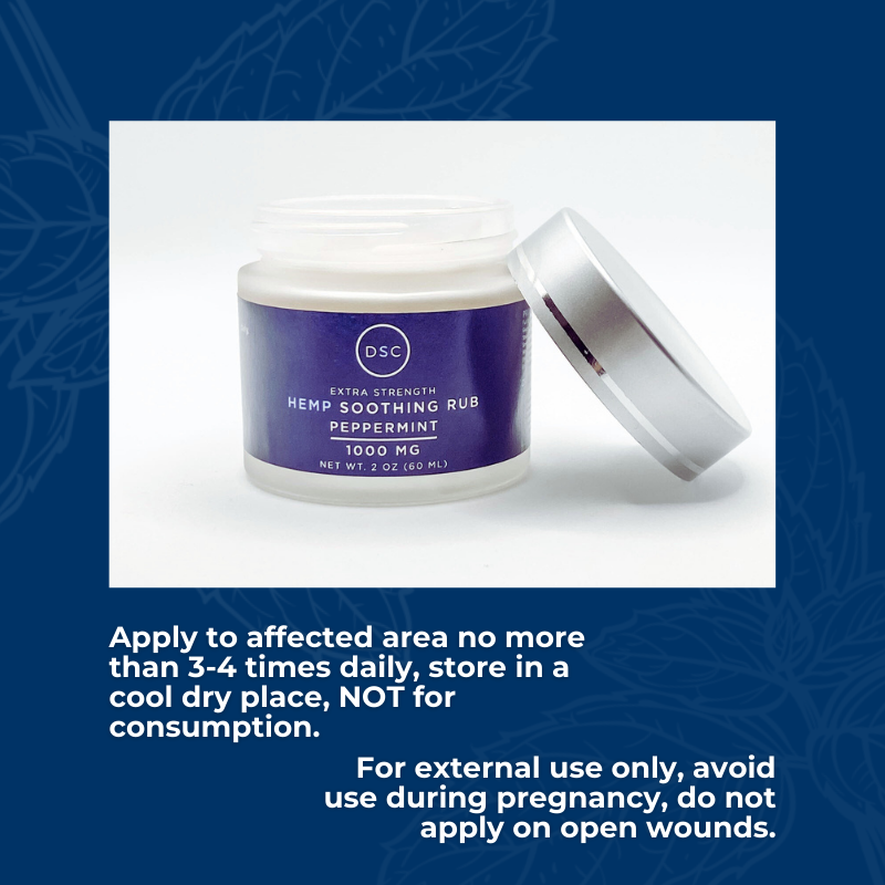 DSC Cooling Peppermint Hemp Cream for Feet &amp; Legs