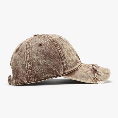 Fringe Adjustable Cotton Baseball Cap for Stylish Comfort