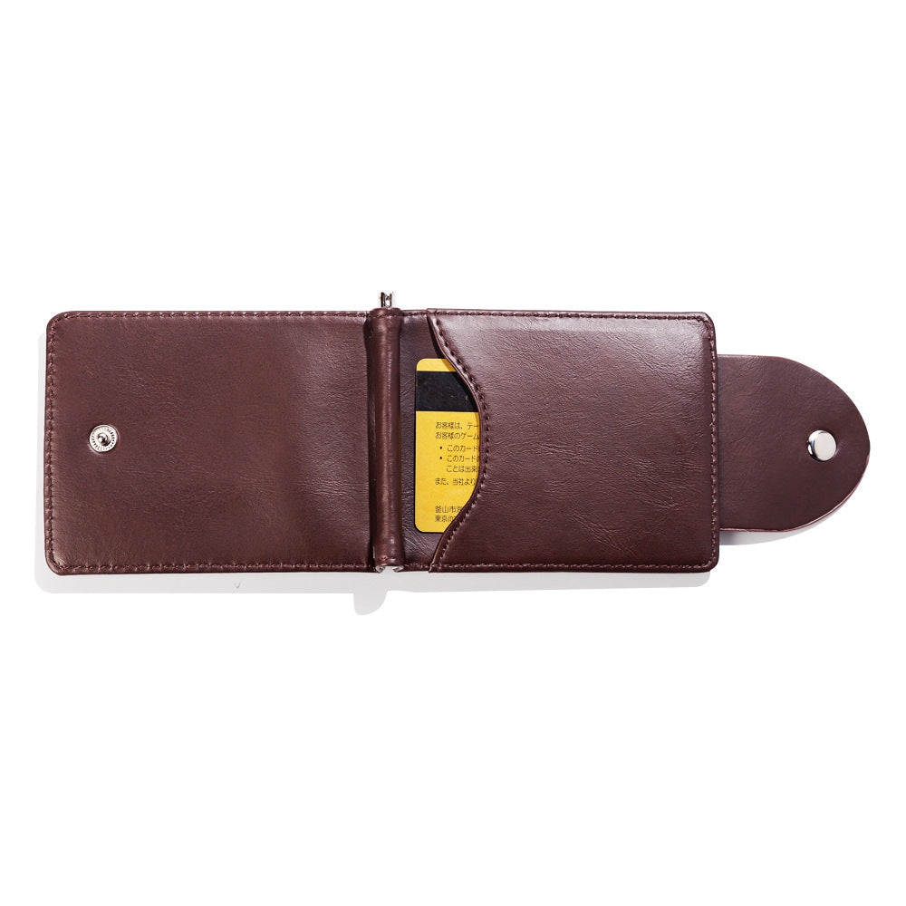 PU Leather Wallet Short Fashion Men&