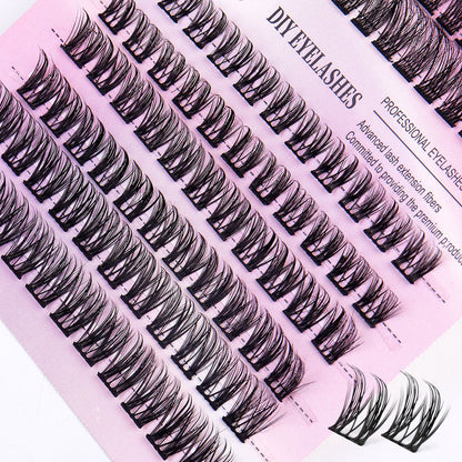 12 Rows Of 150 Segmented Lashes In Clusters
