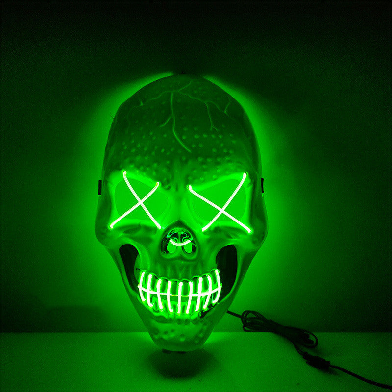 Halloween Skull Glowing Mask Bar Night Horror