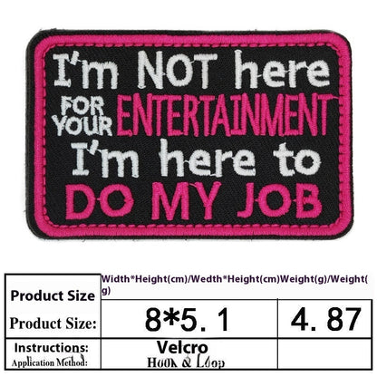 Pet Dog Accessories Embroidered Velcro New Pet Clothing Decorative Sticker Computer Embroidery Chapter