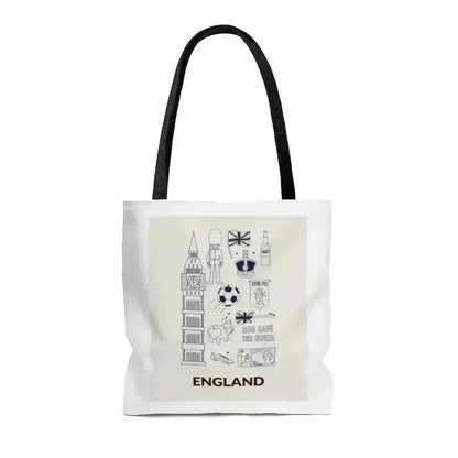 England Symbol Tote Bag - Medium Polyester Shopper 16