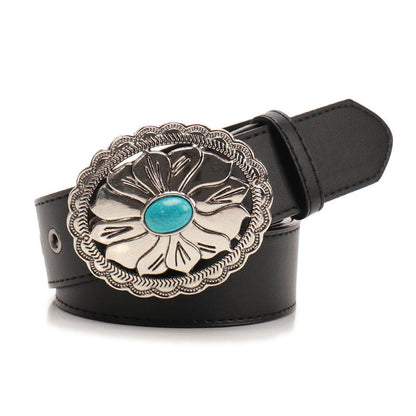 Retro Gem Black Belt Women&