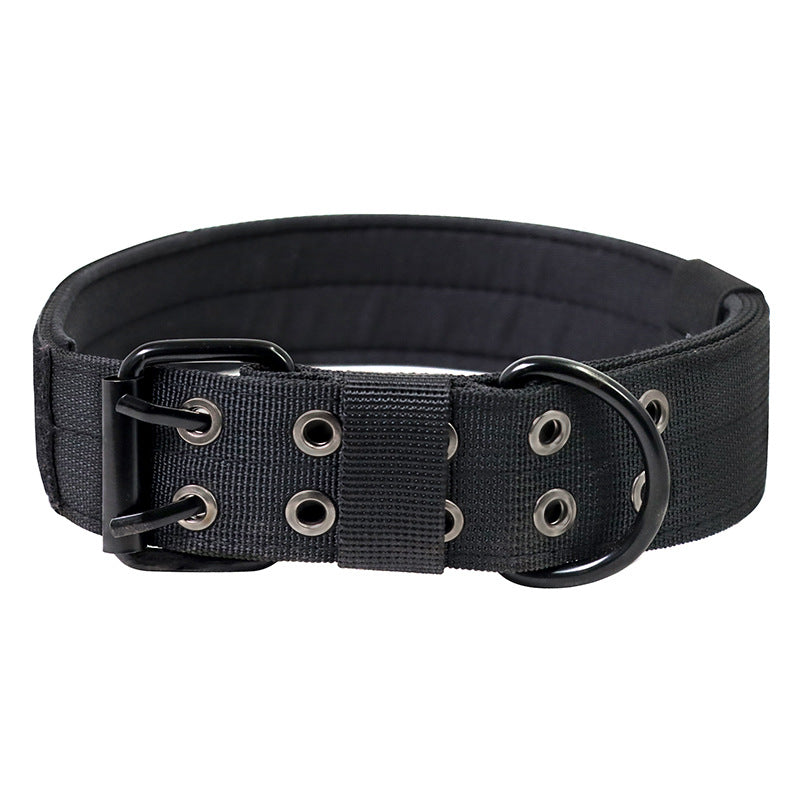 OneTigris Military Adjustable Dog Collar With Metal D Ring &amp; Buckle