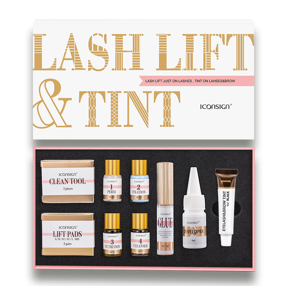 ICONSIGN Lash &amp; Brow Tint Kit - Lash Lift, Perm, and Brow Lamination Set