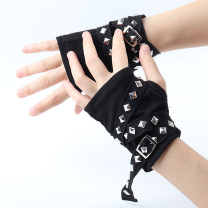 New Y2g Millennium Hot Girl Gloves Rivet