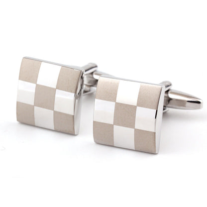 Square Plaid French Shirt Men&
