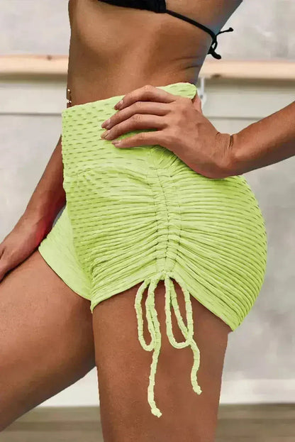 Yellow Butt Lifting High Waist Women&